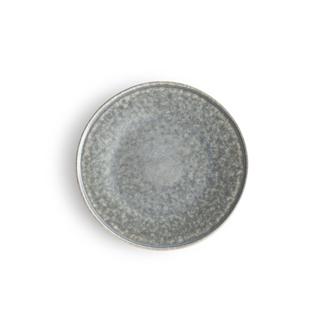 Lote de 4 platos de postre de gres, Obidos gris <span itemprop=