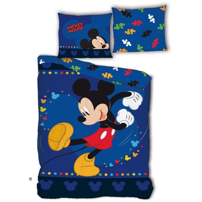 Parure de lit Enfant Disney, Textile Oeko-Tex, pour Lit 1 place bleu <span itemprop=