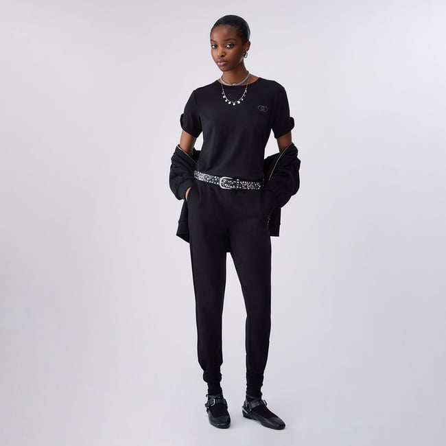 T-shirt avec logo noir <span itemprop=