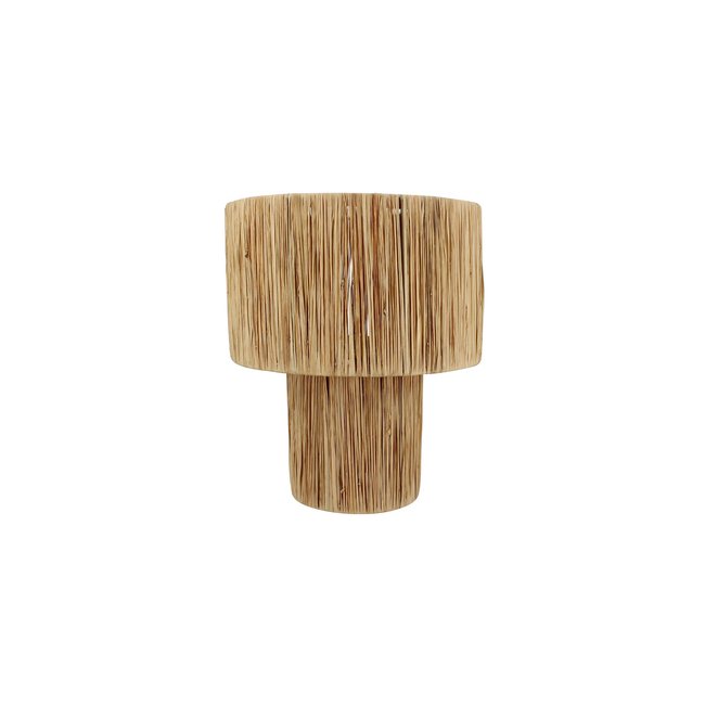 Lampe à poser en raphia, EL NIDO Couleur naturel <span itemprop=