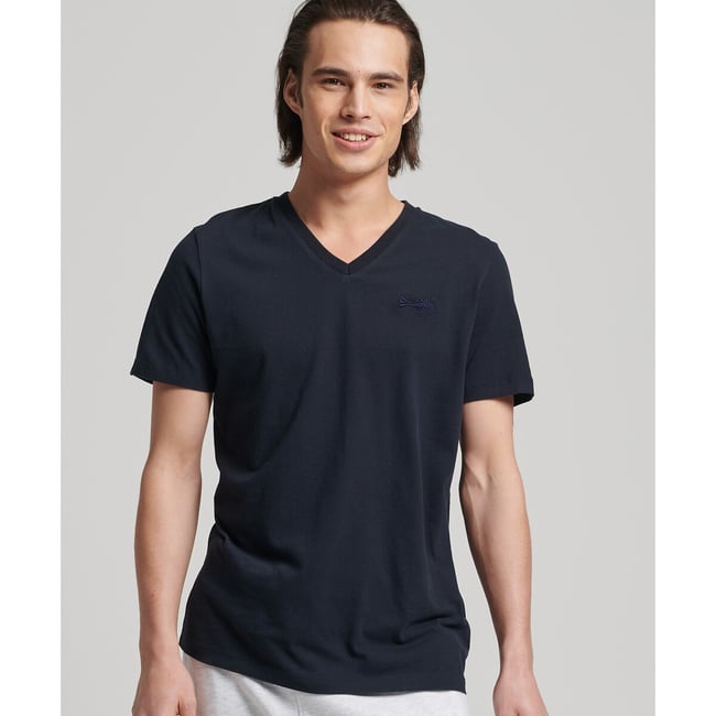 T-shirt col V Vintage Logo - SUPERDRY