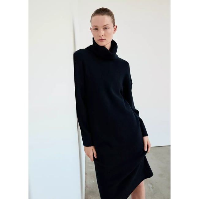 Chemise de nuit en maille à col roulé - MANGO