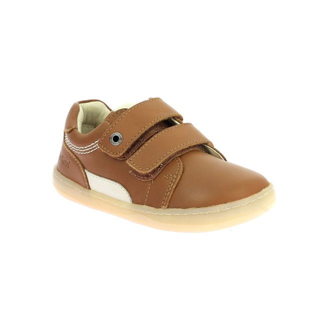 Baskets cuir Kickboost camel <span itemprop=