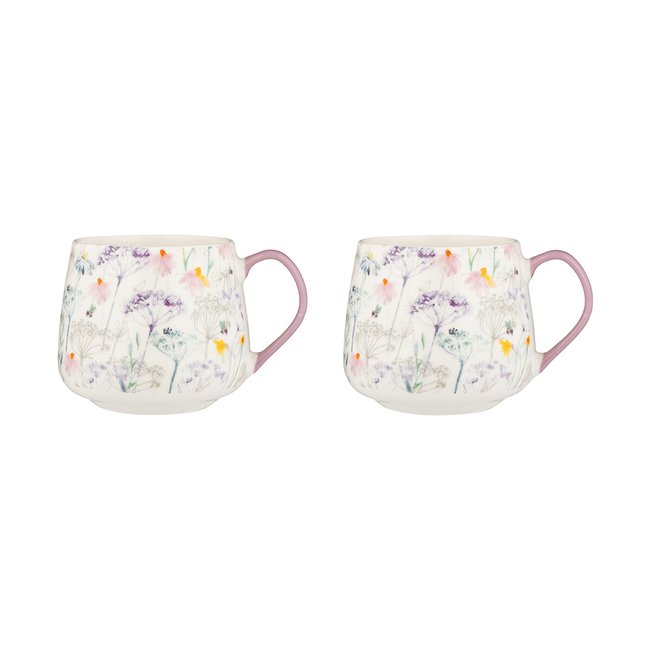 Set of 2 Daisy Mugs, multi-coloured, PRICE & KENSINGTON