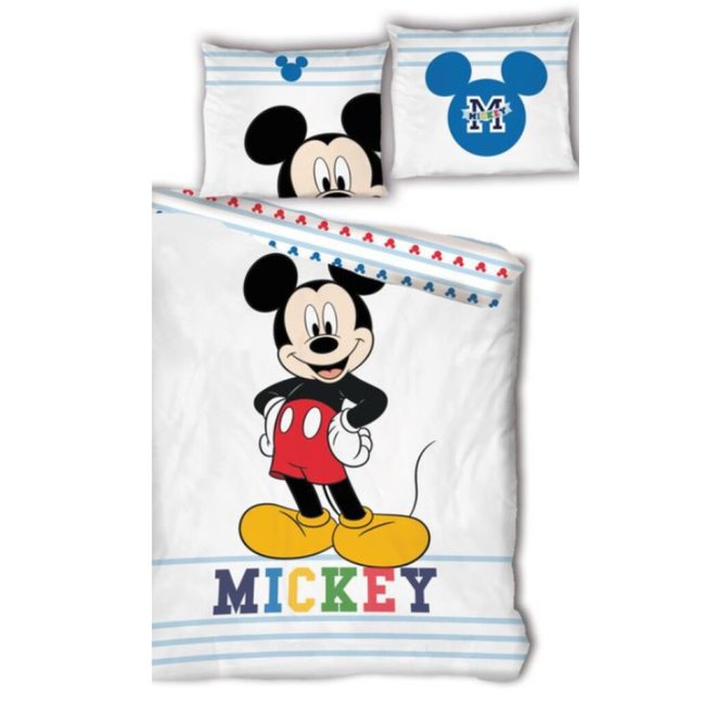 Parure de lit Enfant Coton Disney blanc <span itemprop=