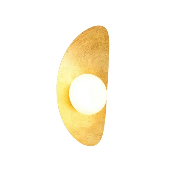 Applique à LED finition feuille d'or - ISOLA Couleur doré <span itemprop=