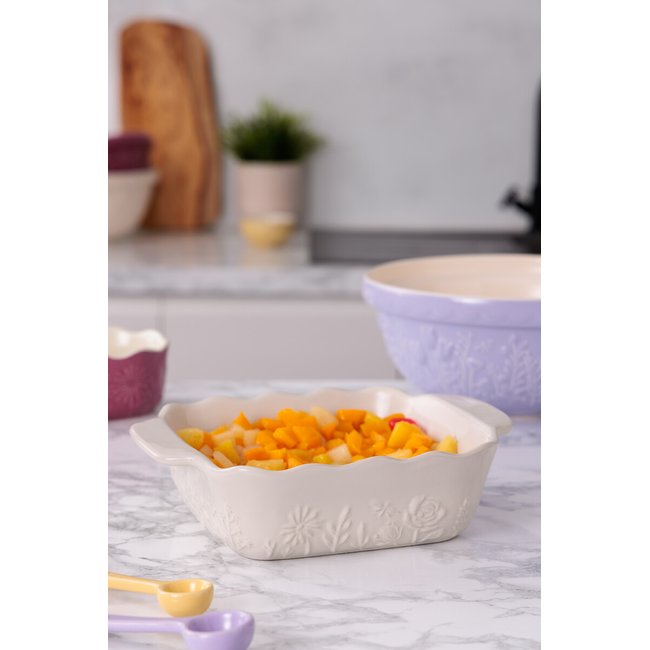In The Meadow 24cm Square Baking Dish, cream, MASON CASH