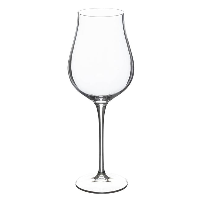 Lot de 6 verres à vin en verre cristallin 40 cl ORIANE Couleur transparent <span itemprop=