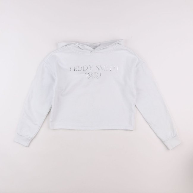 Sweat court - Bon état blanc <span itemprop=