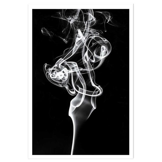 Poster white smoke tulip dream - HEXOA