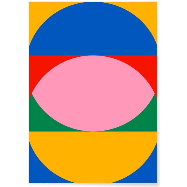 Affiche Bauhaus 6 Couleur blanc <span itemprop=