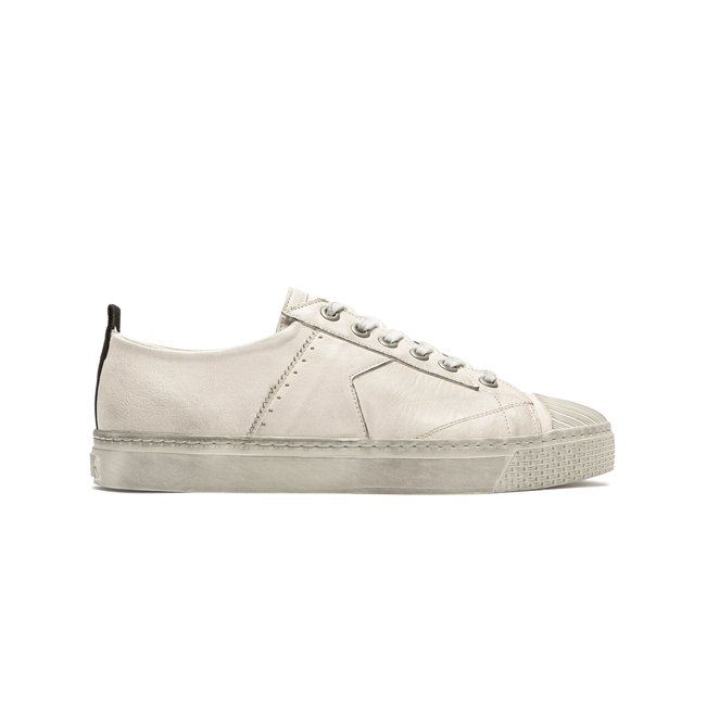 Baskets cuir BACKSTAGE L3 ecru <span itemprop=