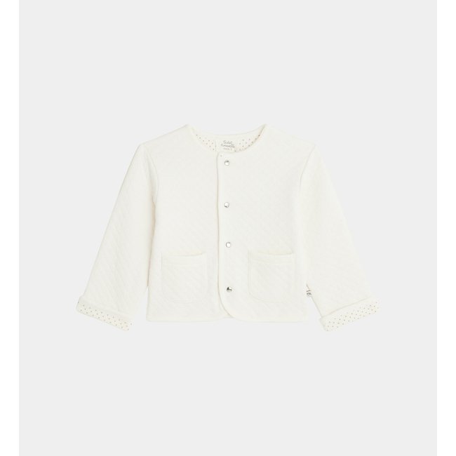 Veste Réversible Ayda Coton Bio Mélangé écru <span itemprop=