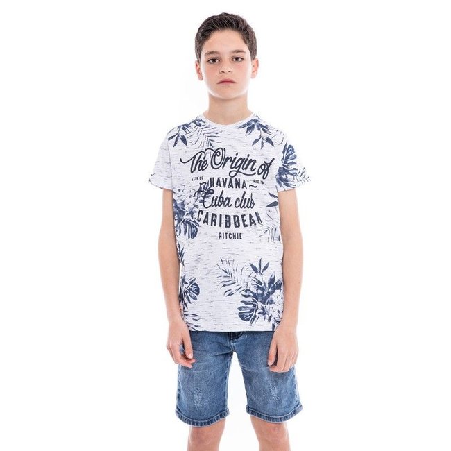 T-shirt Col Rond Nakota ecru <span itemprop=