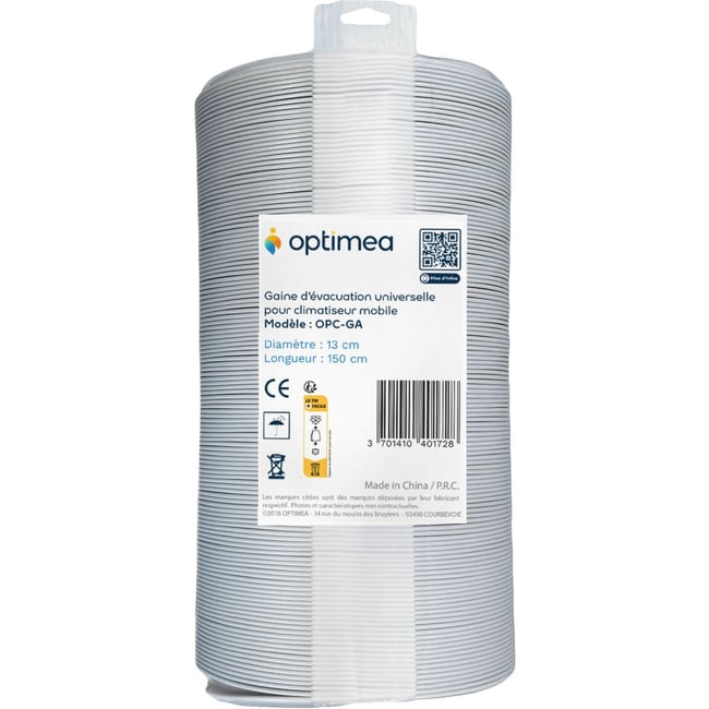 Climatiseur Accessoire evac univ pour clim 13 cm - OPTIMEA