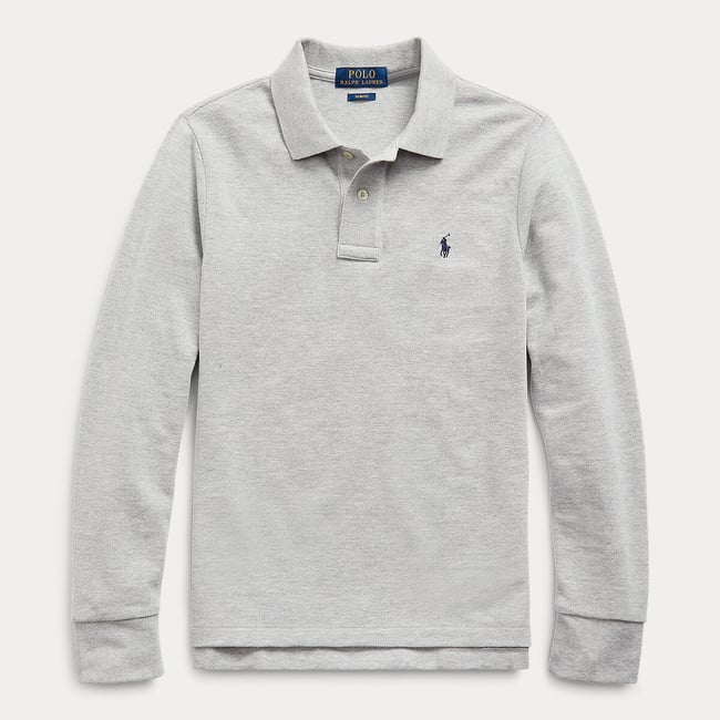 Polo a maniche lunghe blu marino POLO RALPH LAUREN