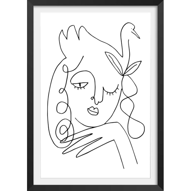 Affiche la femme au clin d'oeil - HEXOA