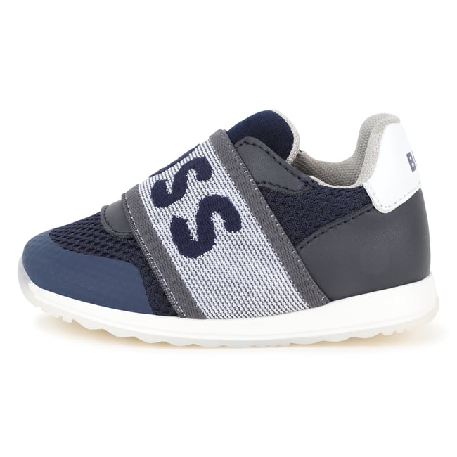 Sneakers con elastico logato bleu cargo <span itemprop=