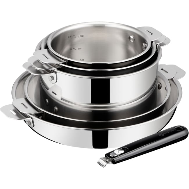 Batterie de cuisine Esperta triply 5 pièces + poignée - LAGOSTINA