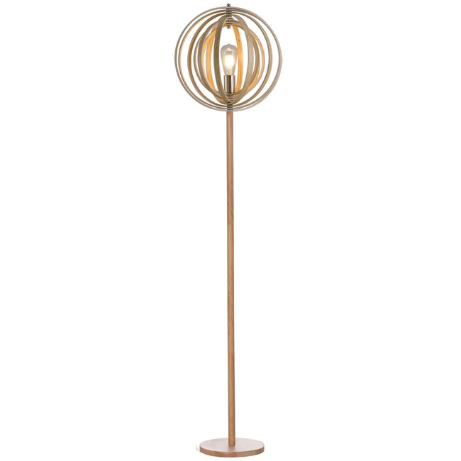 Lampadaire Bois Bois naturel Couleur beige <span itemprop=