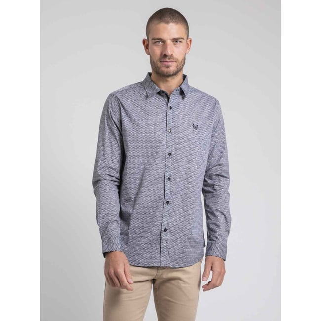 Chemise Manches Longues Motifs Tiropoli v002229 <span itemprop=