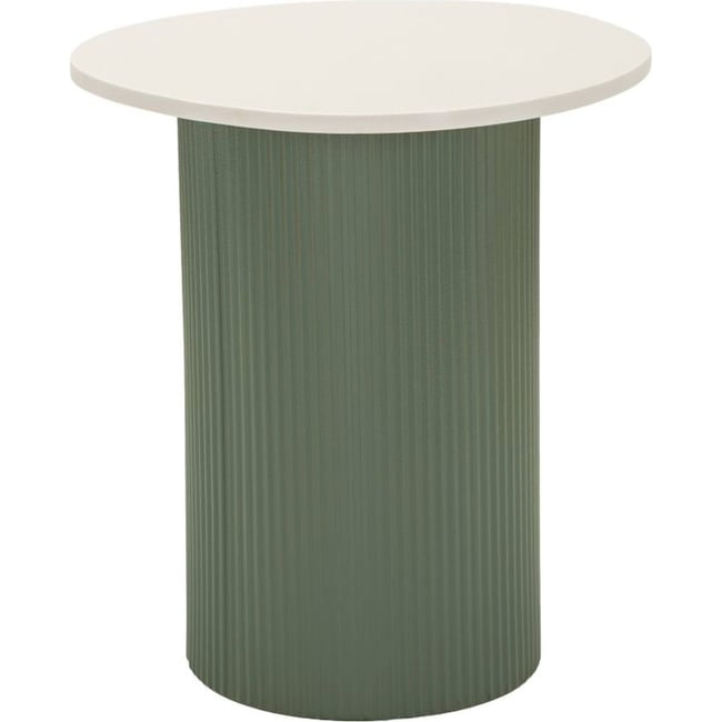 Table d'appoint ronde plateau effet marbre MODERN Couleur vert et blanc <span itemprop=