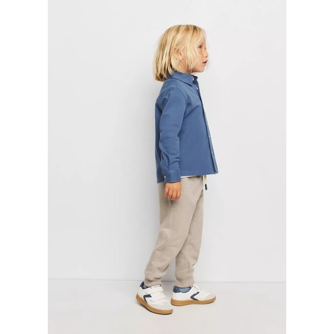 Pantalon jogging détail imprimé sable <span itemprop=