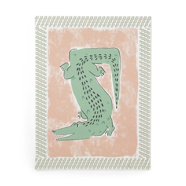 Ficha estampada 30X40 cm, Tiba multicolor <span itemprop=