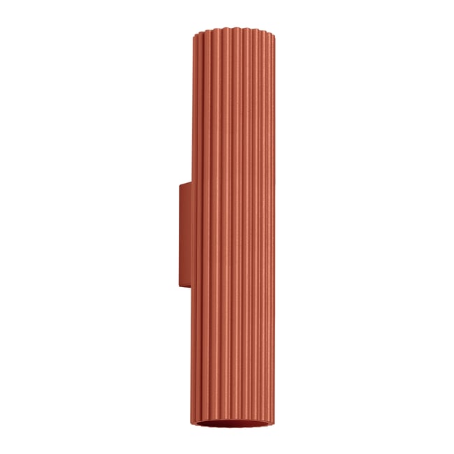 Applique Aluminium Ocre Rouge GU10 2 Karbon 30 Couleur rouge <span itemprop=