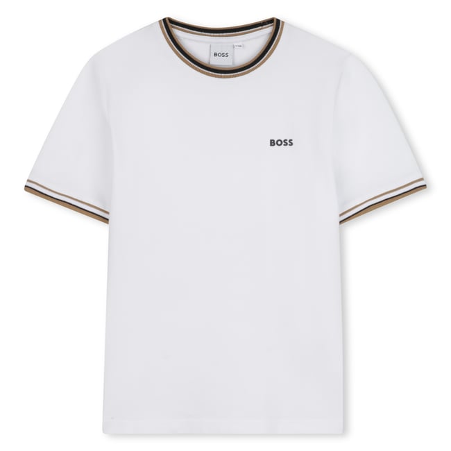 T-shirts à manches courtes blanc <span itemprop=