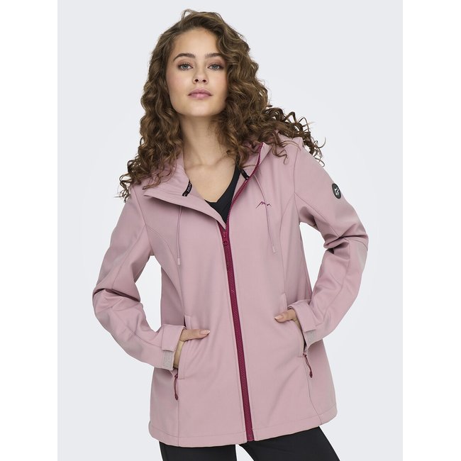 Coupe-vent cintré pour randonnée rose <span itemprop=