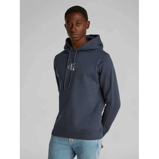 Centred Monologo Hoodie, dark blue, CALVIN KLEIN JEANS