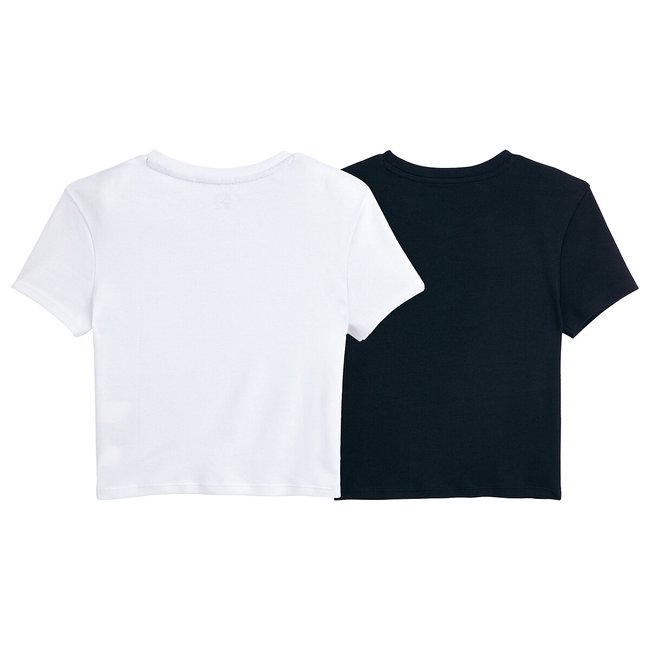 Plain white t shirt crop top store