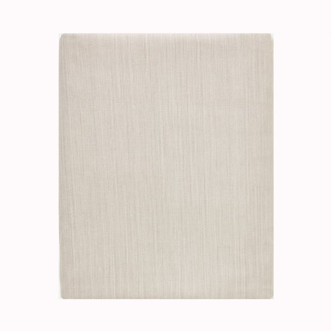 Drap plat fines rayures en viscose de bambou, ÉCORCE - ORIGIN