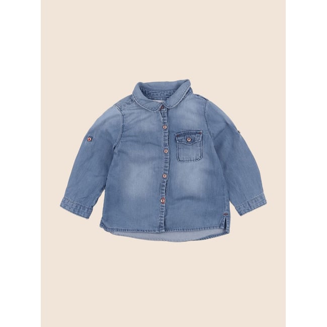 Blouse - Très bon état bleu <span itemprop=
