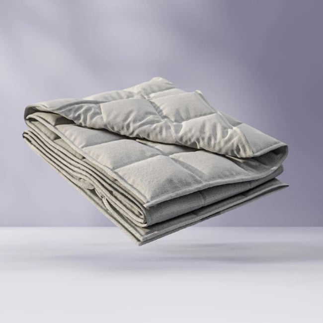 Couverture Lestée Couleur blanc <span itemprop=