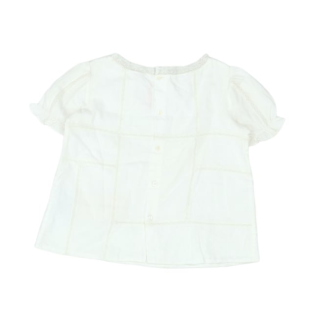 Blouse enfant - Très bon état blanc <span itemprop=