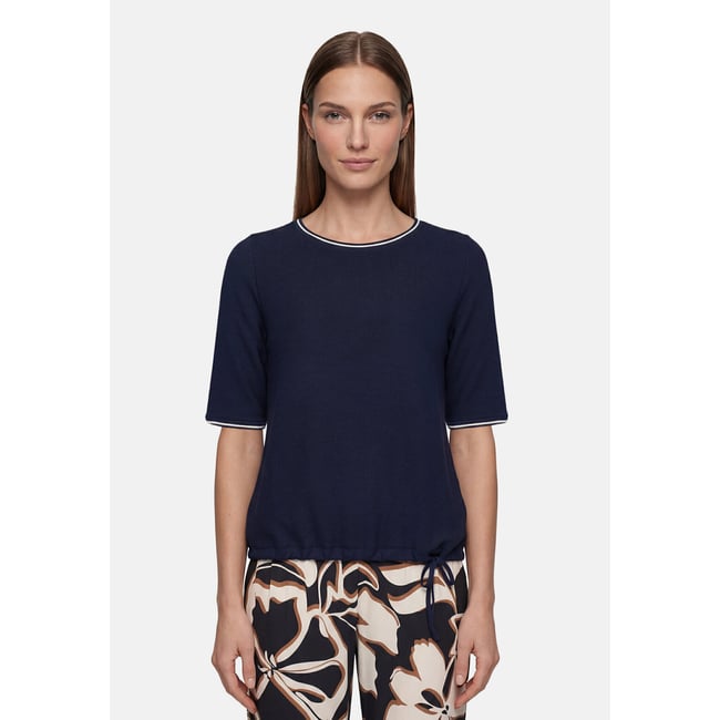 Haut casual à cordon coulissant sous tunnel dark sky <span itemprop=
