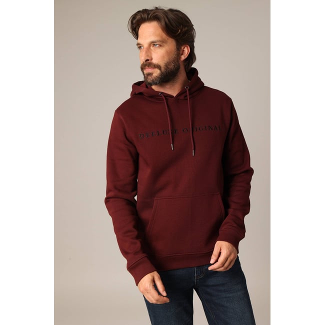Sweat à capuche en molleton avec inscription brodée « deeluxe original » BEN - DEELUXE