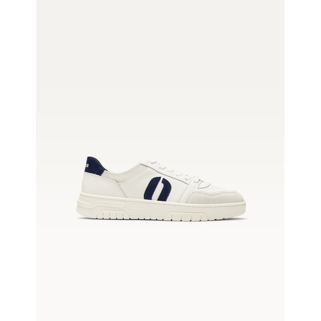 Baskets basses NINO blanc marine <span itemprop=