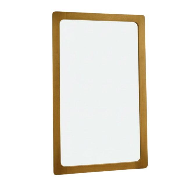 Miroir sur pied avec cadre bois naturel 165x100 cm - ZENO Couleur v002230 <span itemprop=