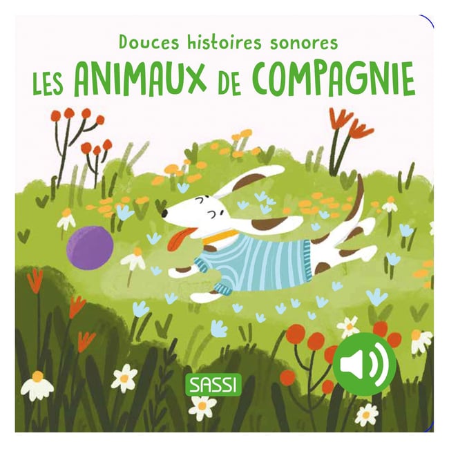 Douces histoires sonores Les animaux de compagnie vert <span itemprop=