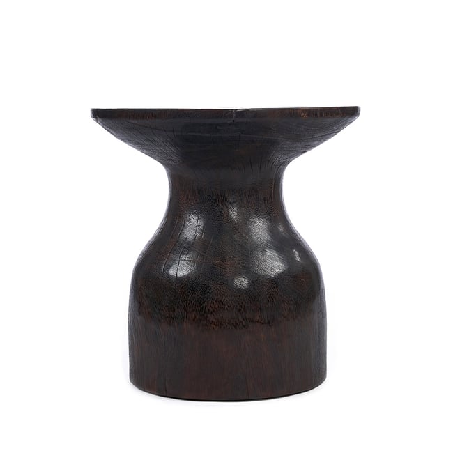 Table d’appoint en bois HOURGLASS Couleur marron foncé <span itemprop=