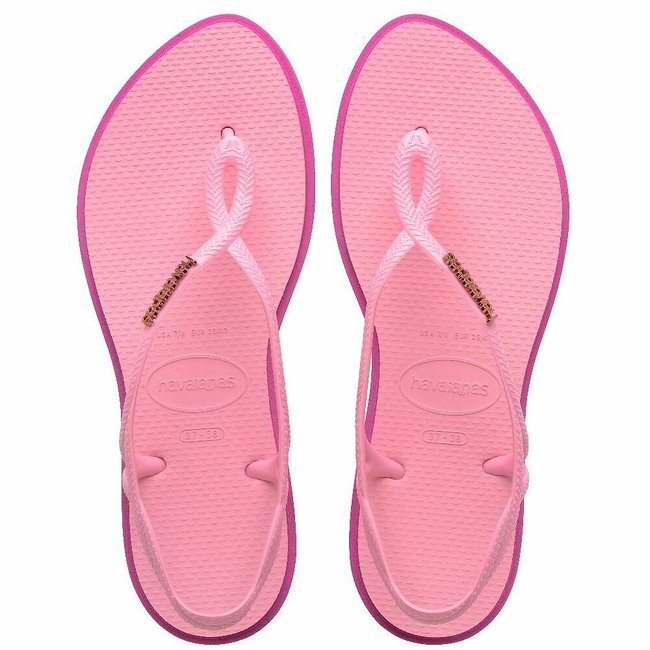 Luna Point Toe Post Sandals, pink, HAVAIANAS