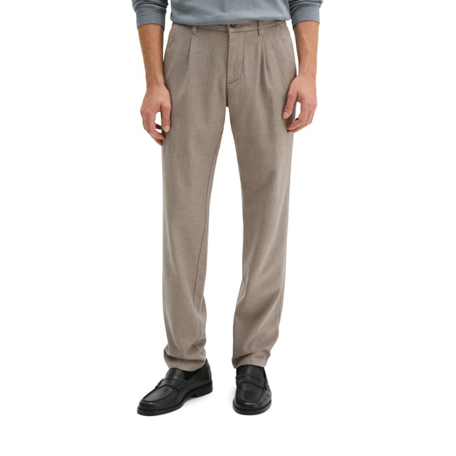 Chino modèle Stig Jogger Pleats shaped en coton bio mélangé - MARC O'POLO
