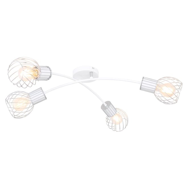 Plafonnier 4 lampes en métal design contemporain LUISE - GLOBO LIGHTING