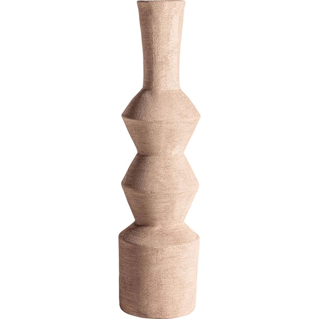 Vase décoratif en céramique style contemporain Couleur brun chocolat contemporain <span itemprop=