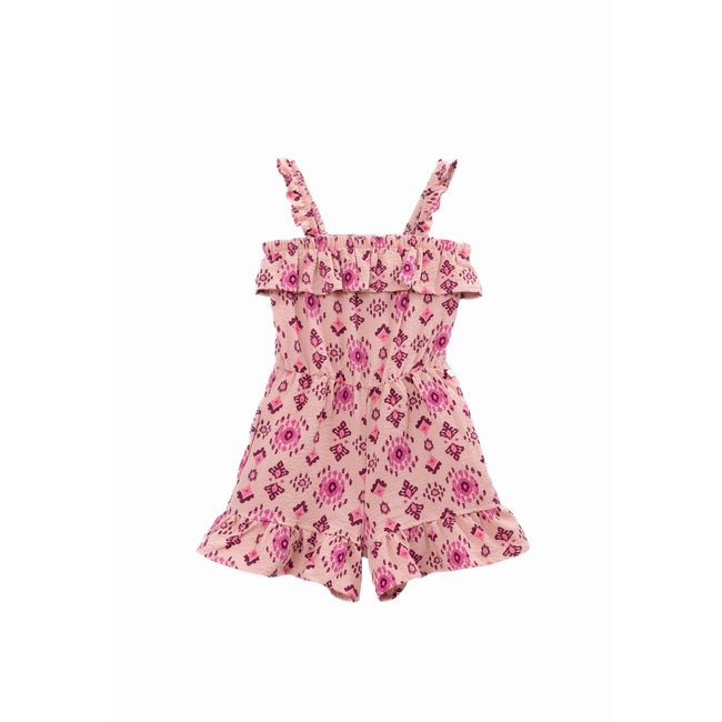 Combishort  imprimé maxi ethnique rose <span itemprop=