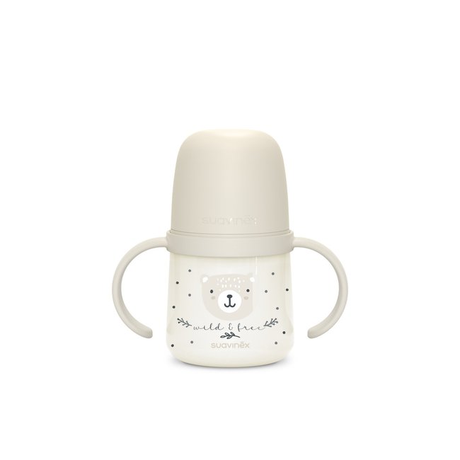 Biberon à anses phosphorescentes +6mois 150ml - SUAVINEX