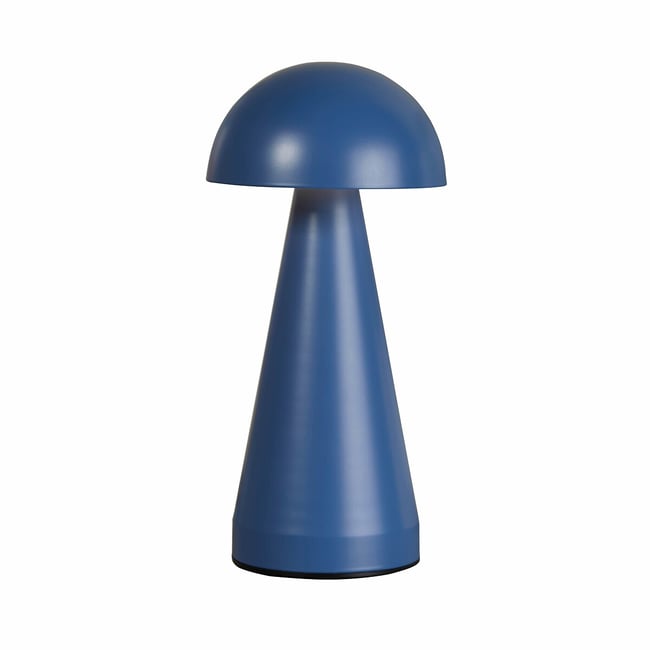 Plymouth Rechargeable Dome Table Lamp, midnight blue, SO'HOME
